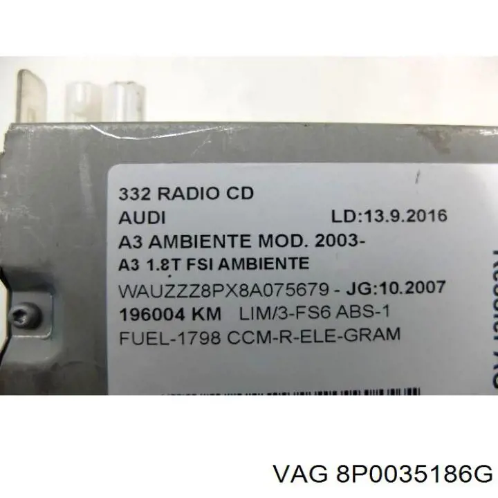 VAG 8P0035186G preço, a partir de 91,34 USD