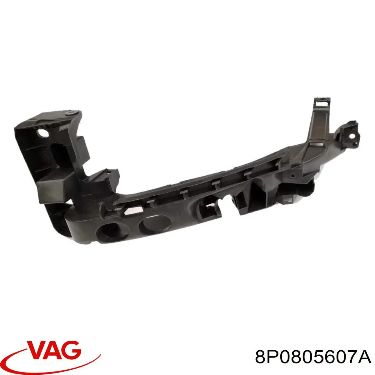8P0805607A VAG Consola (adaptador) de fixação da luz dianteira esquerda