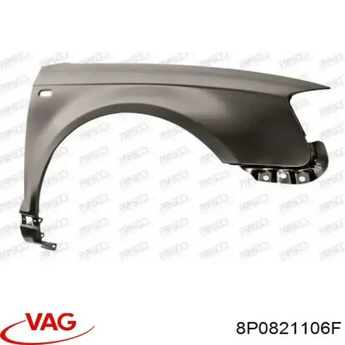 Compre 8P0821106F VAG Pára-lama dianteiro direito