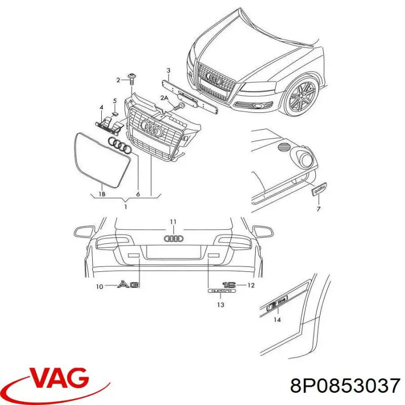 8P0853037 VAG 