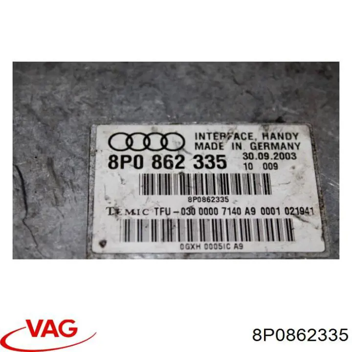 8P0862335 VAG Unidade de controlo Bluetooth