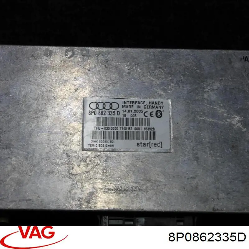 8P0862335D VAG Unidade de controlo Bluetooth
