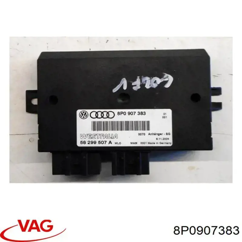 8P0907383 VAG Unidade de controlo de gancho de reboque