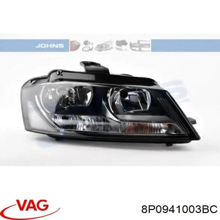 Luz esquerda VAG 8P0941003BC preço, a partir de 371,78 USD