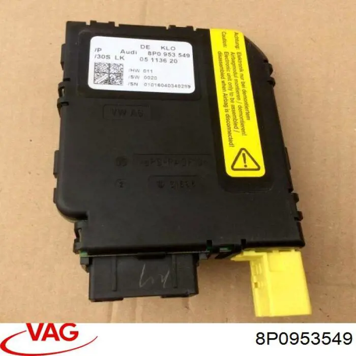 8P0953549 VAG Módulo de direção (Centralina eletrônica) dos interruptores instalados na coluna da direção