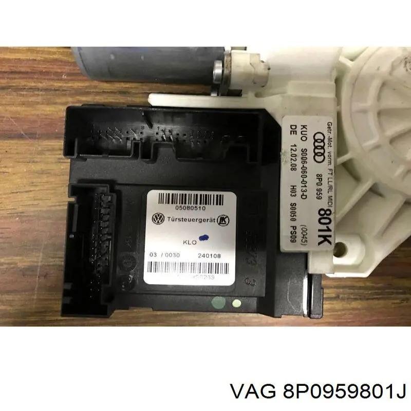 8P0959801J VAG Motor de acionamento de vidro da porta dianteira
