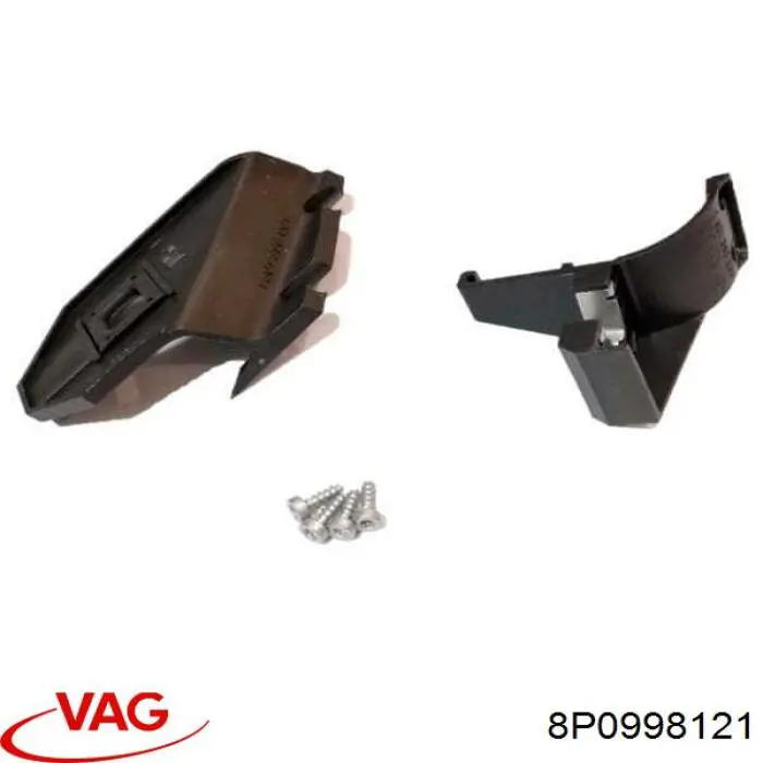8P0998121 VAG Consola (adaptador) de fixação da luz dianteira esquerda