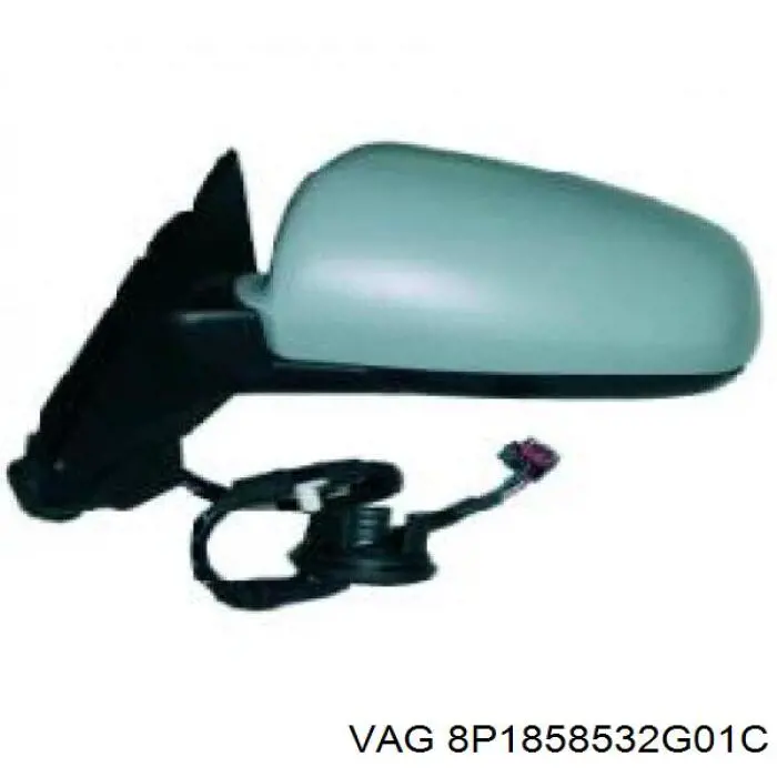 8P1858532G01C VAG Espelho de retrovisão direito