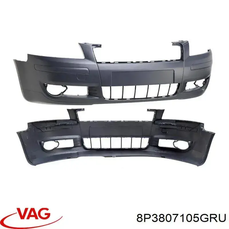 Compre 8P3807105GRU VAG Pára-choque dianteiro