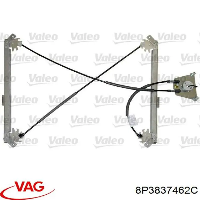 Compre 8P3837462C VAG Mecanismo de acionamento de vidro da porta dianteira direita