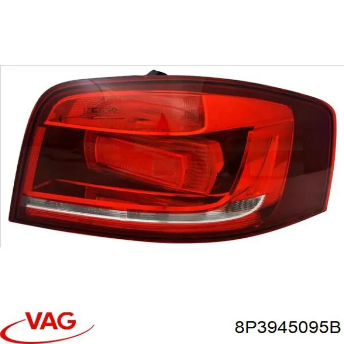 Lanterna traseira esquerda externa VAG 8P3945095B preço, a partir de 109,42 USD