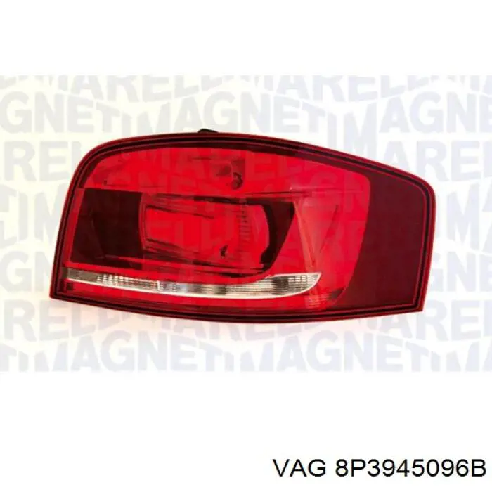 8P3945096B VAG Lanterna traseira direita externa