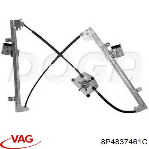 Compre 8P4837461C VAG Mecanismo de acionamento de vidro da porta dianteira esquerda