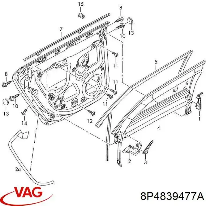  VAG 8P4839477A preço, a partir de 48,55 USD