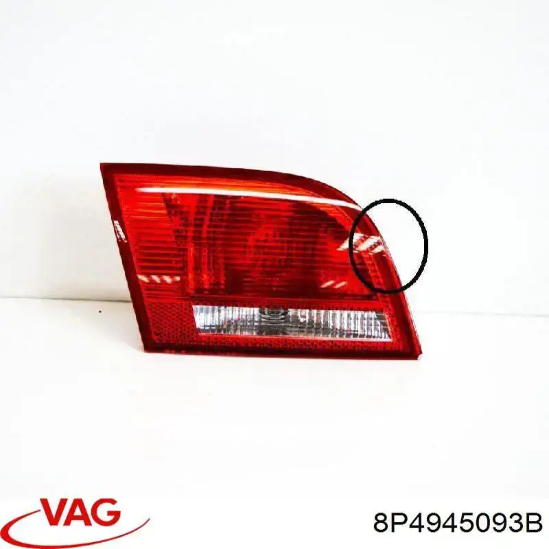 8P4945093B VAG Lanterna traseira esquerda interna