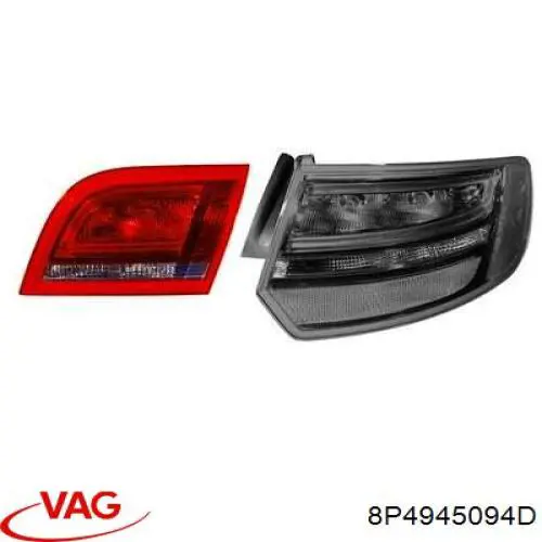 Lanterna traseira direita interna LLG411 Magneti Marelli