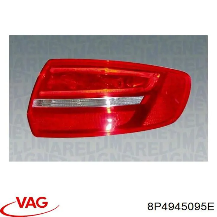 Compre 8P4945095E VAG Lanterna traseira esquerda externa