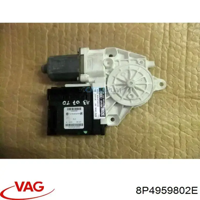 8P4959802E VAG Motor de acionamento de vidro da porta traseira direita