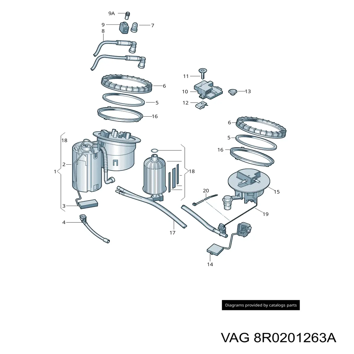  VAG 8R0201263A preço, a partir de 20,42 USD