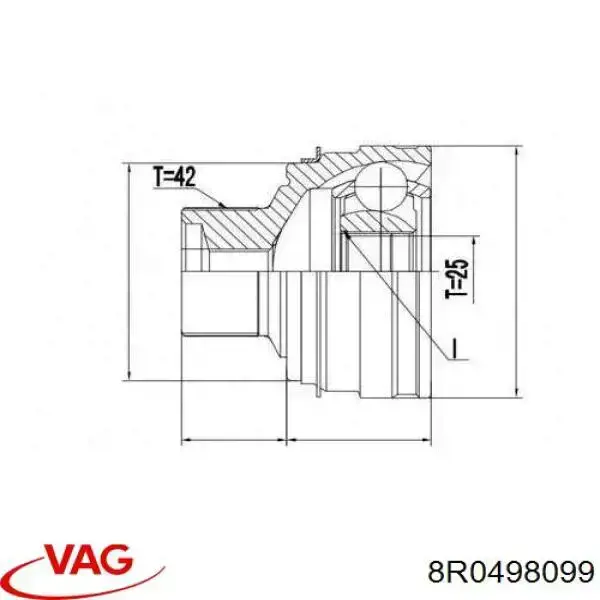 Junta homocinética externa dianteira Magneti Marelli TOJ0336