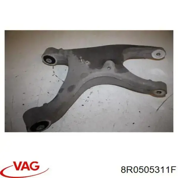 8R0505311F VAG Braço oscilante inferior esquerdo de suspensão traseira