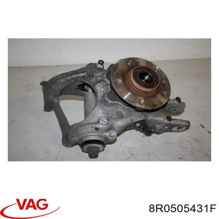 8R0505431F VAG Pino moente (extremidade do eixo) traseiro esquerdo
