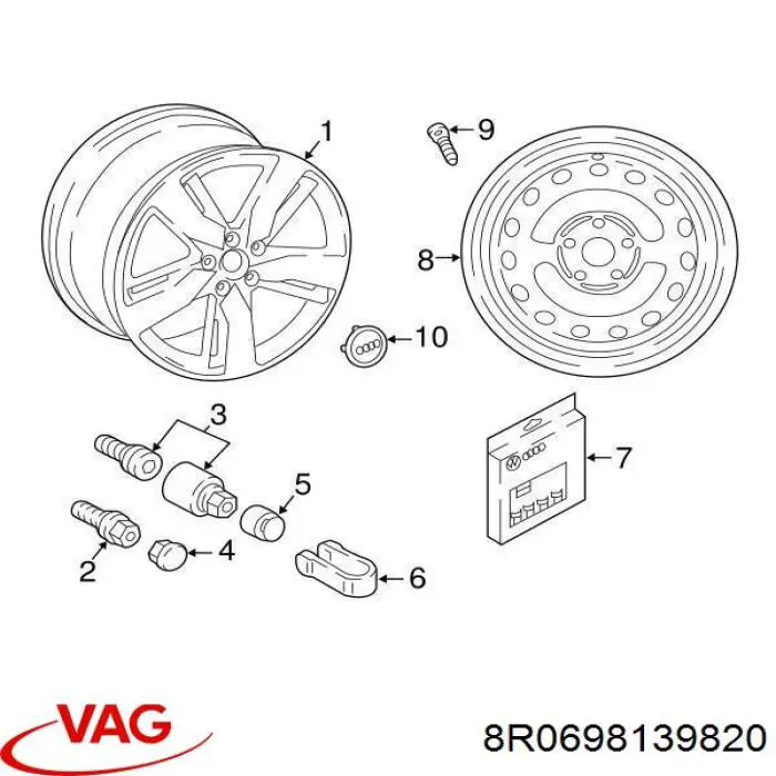 8R0698139820 VAG 