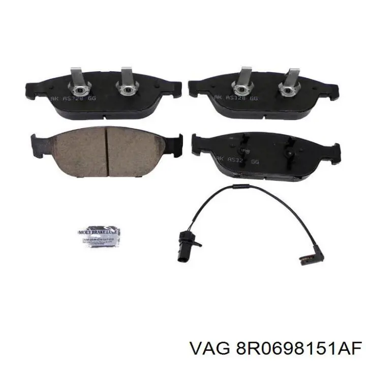 Sapatas do freio dianteiras de disco VAG 8R0698151AF preço, a partir de 75,89 USD