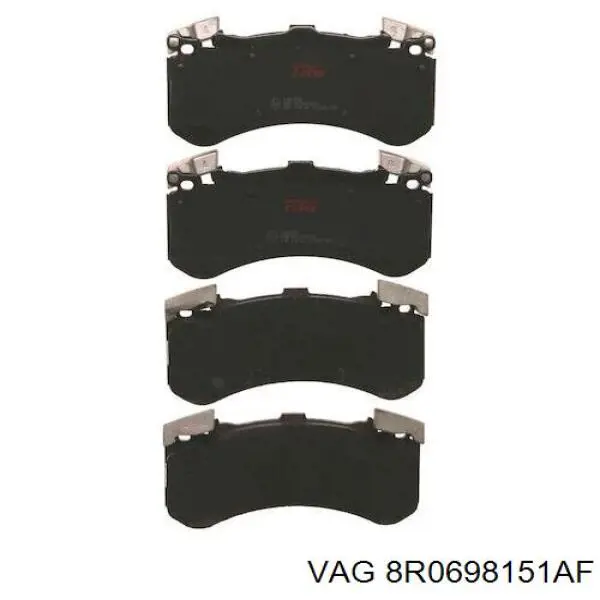 Compre 8R0698151AF VAG Sapatas do freio dianteiras de disco