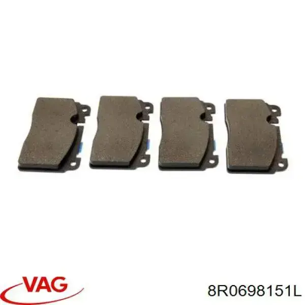 Sapatas do freio dianteiras de disco VAG 8R0698151L preço, a partir de 45,37 USD
