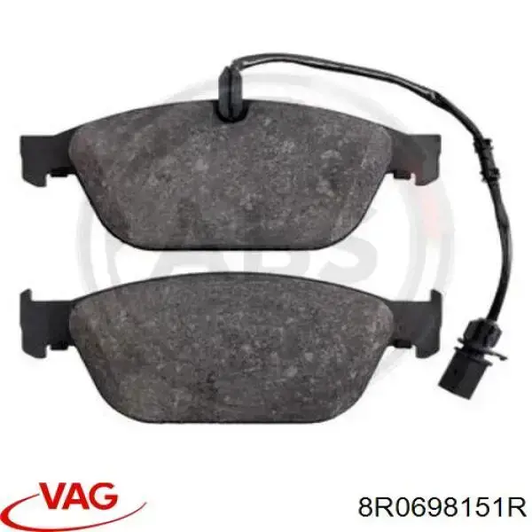 Sapatas do freio dianteiras de disco 8R0698151R VAG
