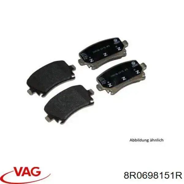 Sapatas do freio dianteiras de disco VAG 8R0698151R preço, a partir de 75,76 USD