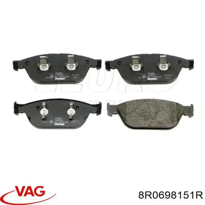 8R0698151R VAG Sapatas do freio dianteiras de disco