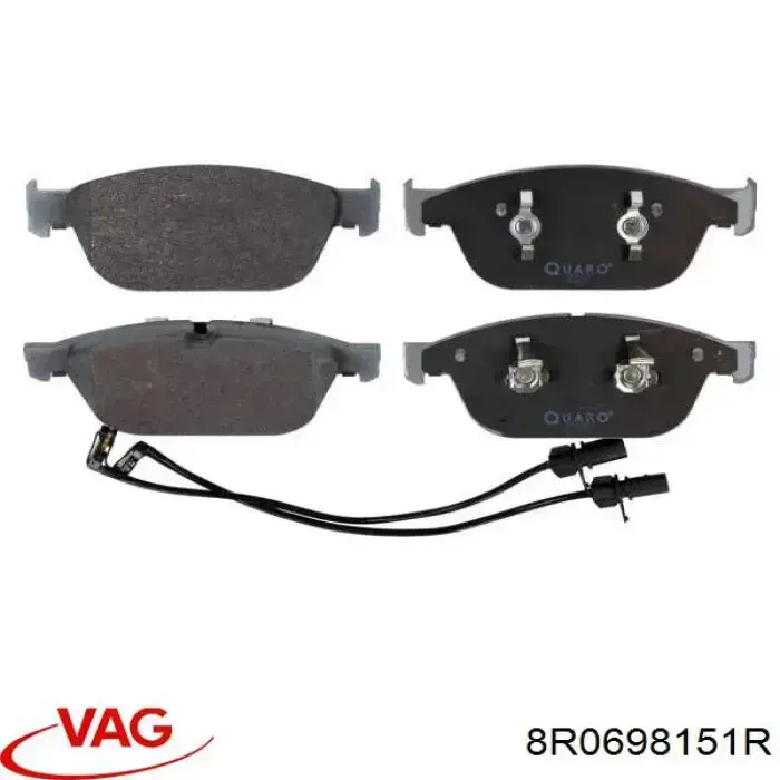 Compre 8R0698151R VAG Sapatas do freio dianteiras de disco