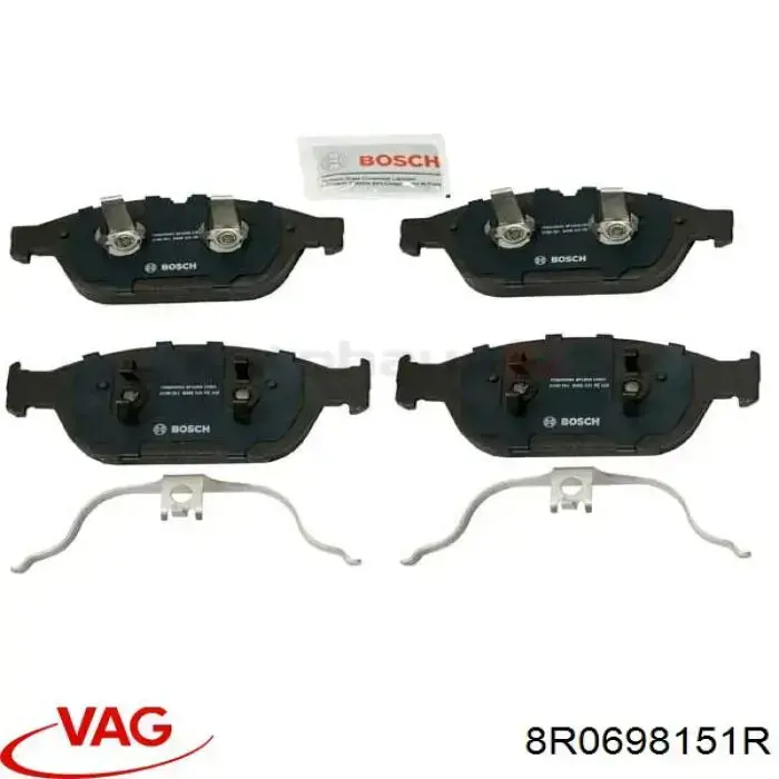 Sapatas do freio dianteiras de disco VAG 8R0698151R preço, a partir de 75,76 USD