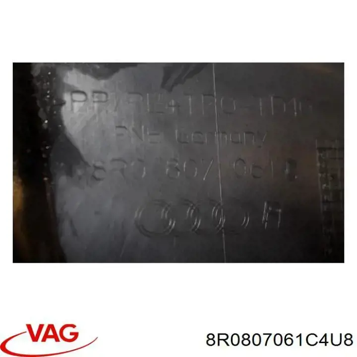 Spoiler do pára-choque dianteiro VAG 8R0807061C4U8 preço, a partir de 107,73 USD