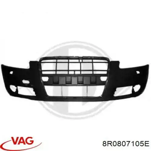 8R0807105E VAG Pára-choque dianteiro