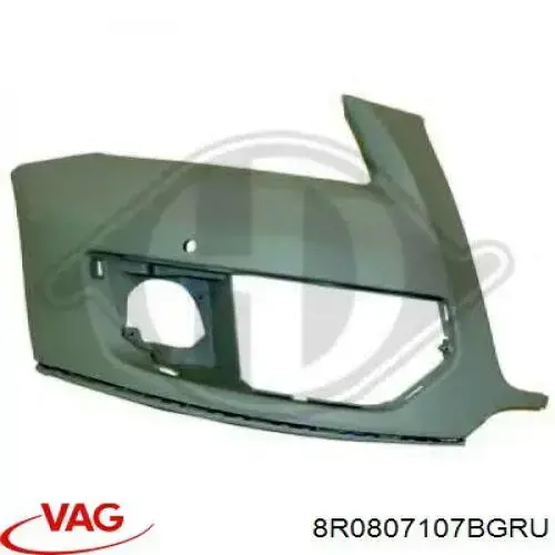 Pára-choque dianteiro VAG 8R0807107BGRU