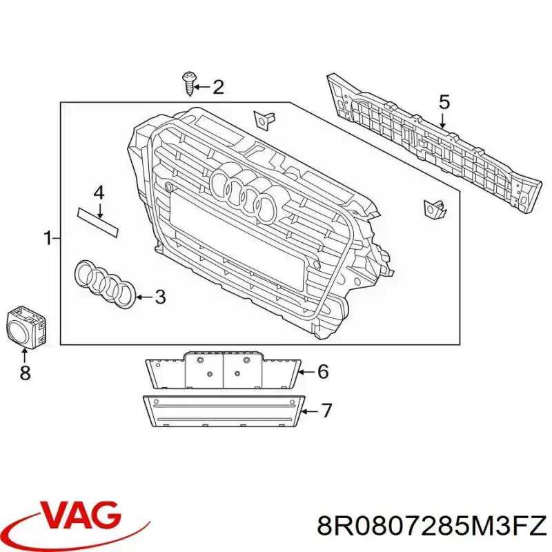  VAG 8R0807285MT94 preço, a partir de 223,05 USD