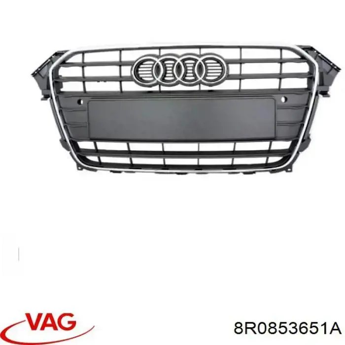 8R0853651A VAG Grelha do radiador