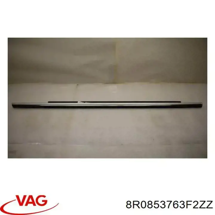 Moldura de vidro deslizante da porta traseira esquerda VAG 8R0853763F2ZZ preço, a partir de 202,62 USD