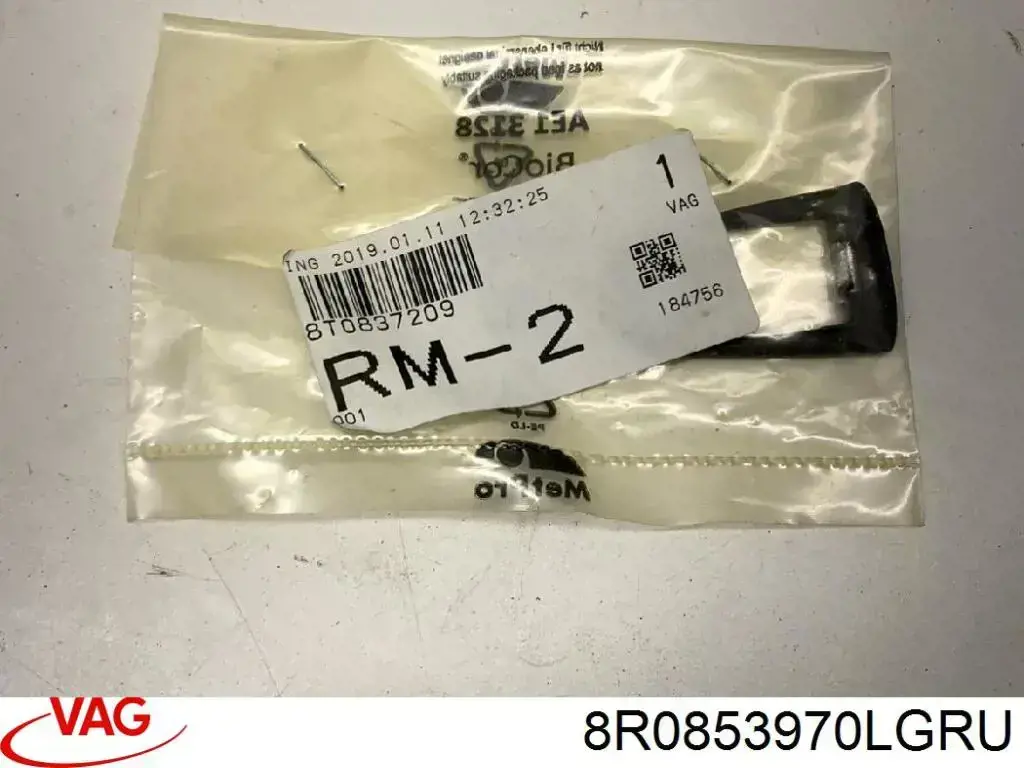 8R0853970LGRU VAG Moldura da porta dianteira esquerda inferior