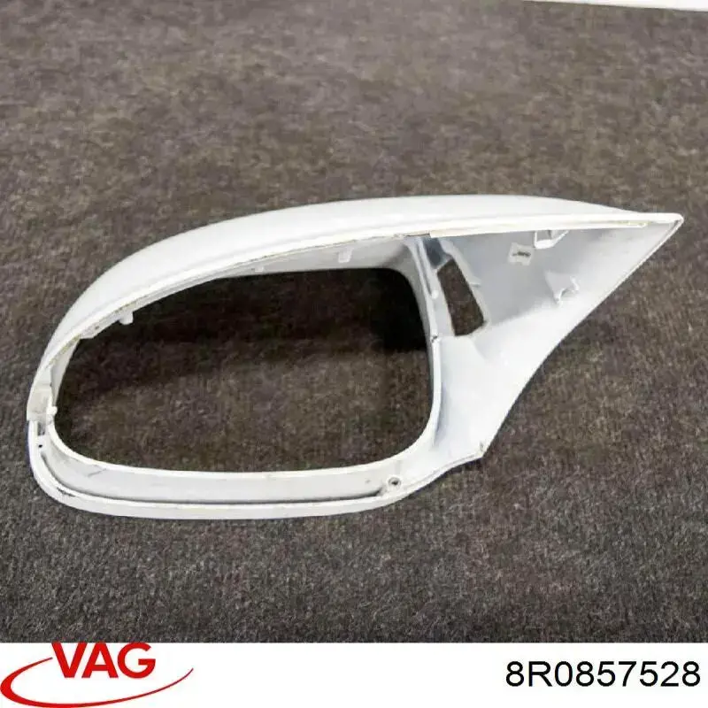 8R0857528 VAG Placa sobreposta (tampa) do espelho de retrovisão direito