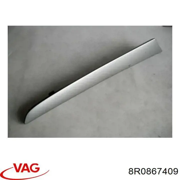 8R0867409 VAG Placa sobreposta da porta traseira esquerda