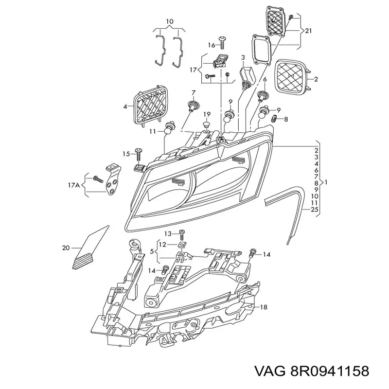  VAG 8R0941158 preço, a partir de 13,48 USD