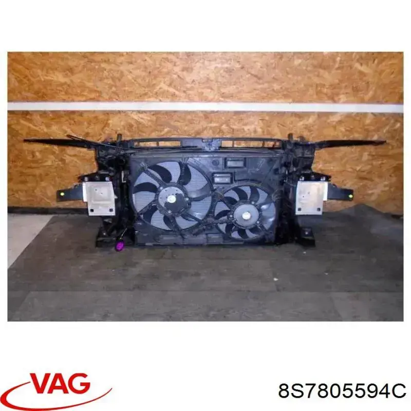 8S7805594C VAG Suporte do radiador montado (painel de montagem de fixação das luzes)