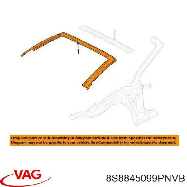 Compre 8S8845099ACNVB VAG Pára-brisas