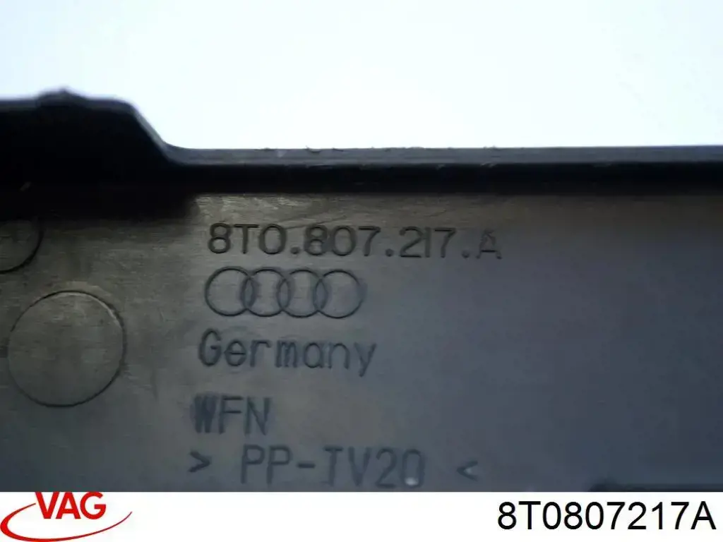 8T0807217A VAG Placa sobreposta do pára-choque dianteiro