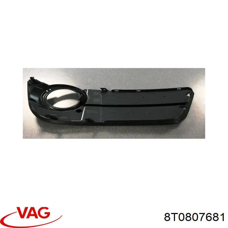8T0807681 VAG Grelha esquerda do pára-choque dianteiro