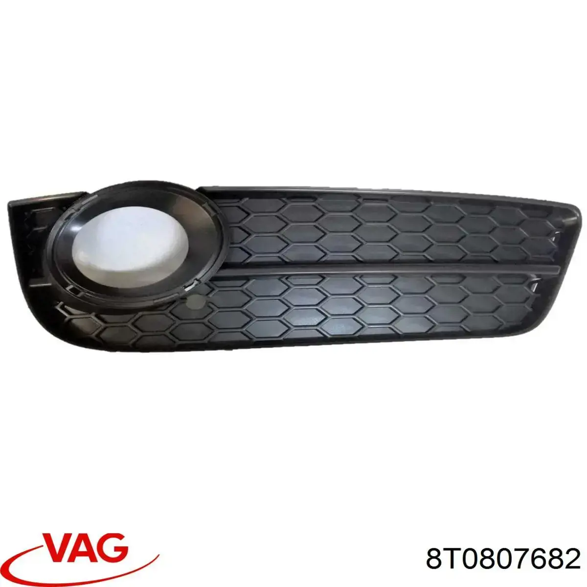 8T0807682 VAG Grelha direita do pára-choque dianteiro
